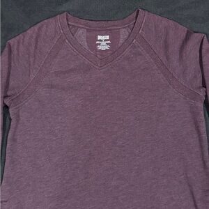 Duluth Trading Co Dark Purple Women’s V-neck Sweatshirt with Pockets M